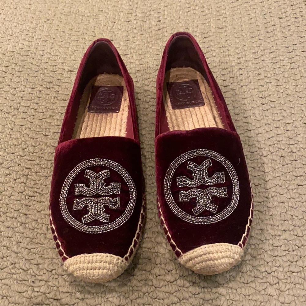 Tory Burch velvet espadrilles